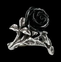Alchemy Gothic Ring - Wild Black Rose