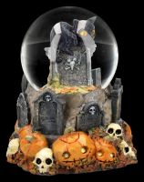 Halloween Schneekugel mit Katze - Pumpkin Patch