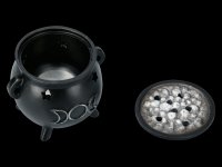 Incense Cone Holder - Triple Moon Cauldron