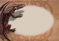 Drachen Grußkarte Fantasy - Hatchling