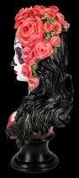Büste - Day of the Dead Lady mit Rosen