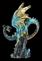 Dragon Figurine - Hear me Roar - blue