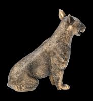 Hunde Figur - Bullterrier bronzefarben