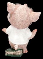 Lustige Schweinefigur mit Brille und Krawatte - Percy