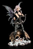 Fairy Figurine - Archer with Wolf