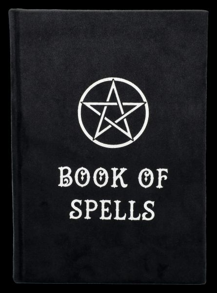 Notebook Velvet A5 - Book of Spells with Pentagram