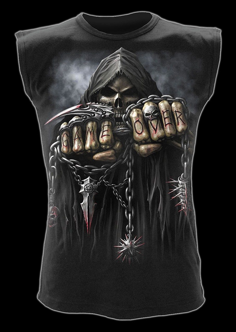 Ärmelloses Shirt - Skelett Reaper - Game Over