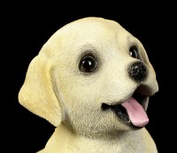 Gartenfigur Hunde - Niedlicher Labrador Welpe