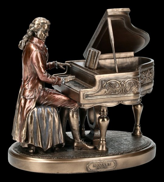 Mozart with Piano Figurine