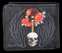 Skull Guitar Wallet - Rock and Roses