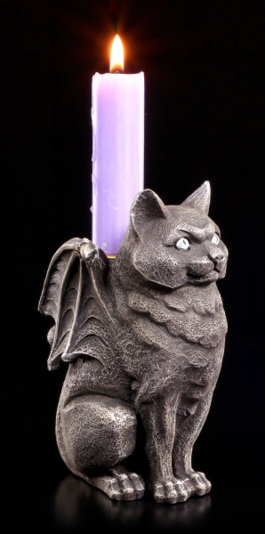 Kerzenhalter - Katzen Gargoyle