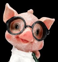 Witzige Schweinefigur im Hemd mit Krawatte - Preston