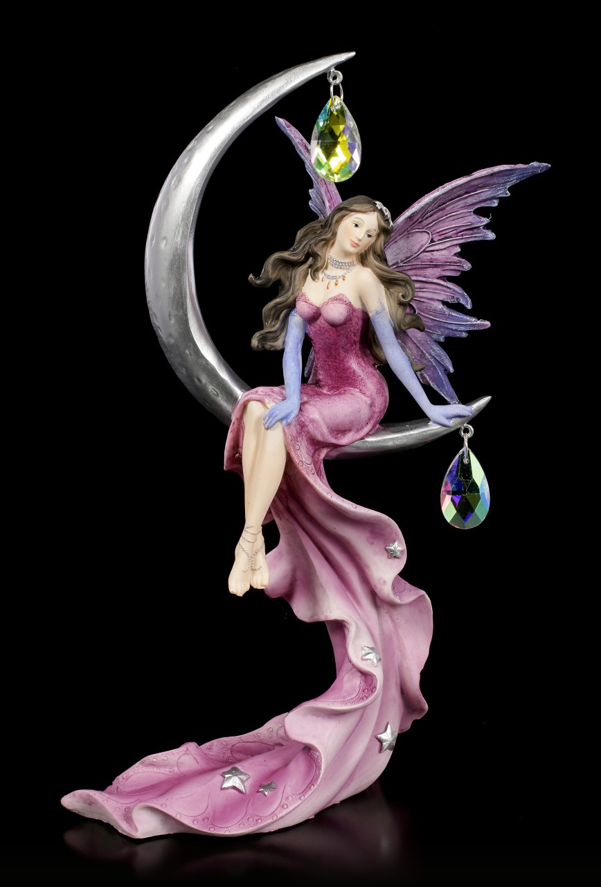 Fairy Figurine - Amalthea sitting on Moon