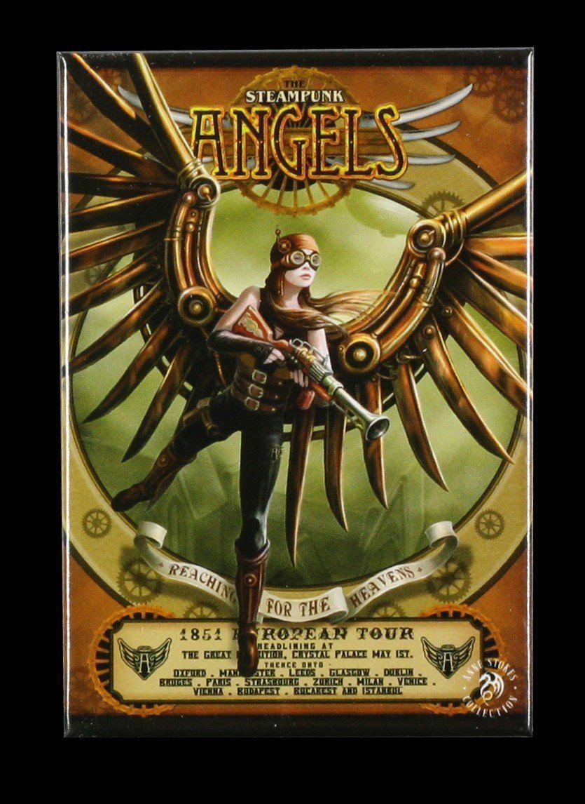 Steampunk Angel Magnet by Anne Stokes