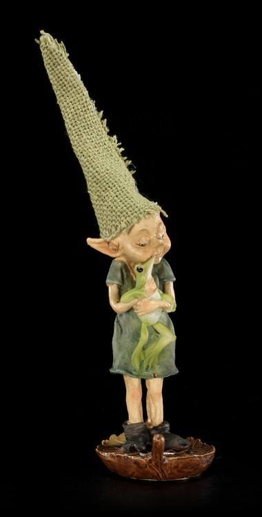 Pixie Kobold Figur - Froschkuscheln