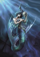 Fantasy Greeting Card Mermaid - Sailor's Ruin