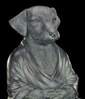 Buddha Figur - Meditierender Hund