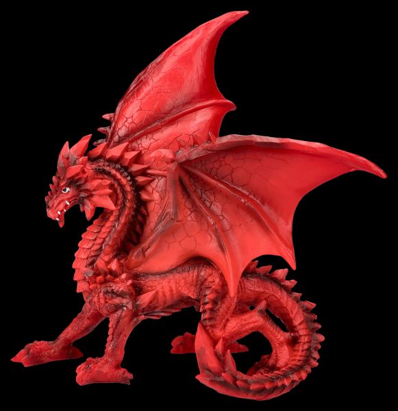 Drachenfigur rot - Feuerdrache Tailong