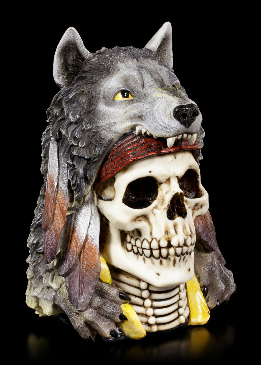 Skull Medicine Man - Wolf Spirit