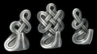 Wall Hook Set - Celtic silver by Design Clinic
