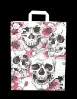 Paper Carrier Bag - Skulls & Flowers