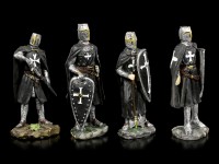 Black Crusader Figurines - Set of 4