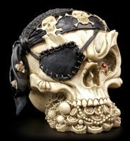 Skull with Bandana and Eye Patch