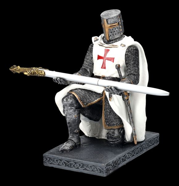 Ritter Figur mit Kugelschreiber - Knight's Oath