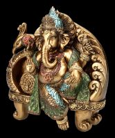 Ganesha Figur auf Pfauen Thron