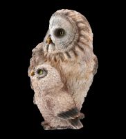 Garden Figurine - Owl with Owlet