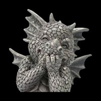Garden Figurine - Dragon Laughs up his Sleeve small