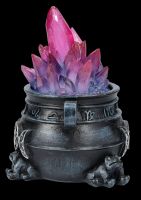 Cauldron Decoration with Crystals