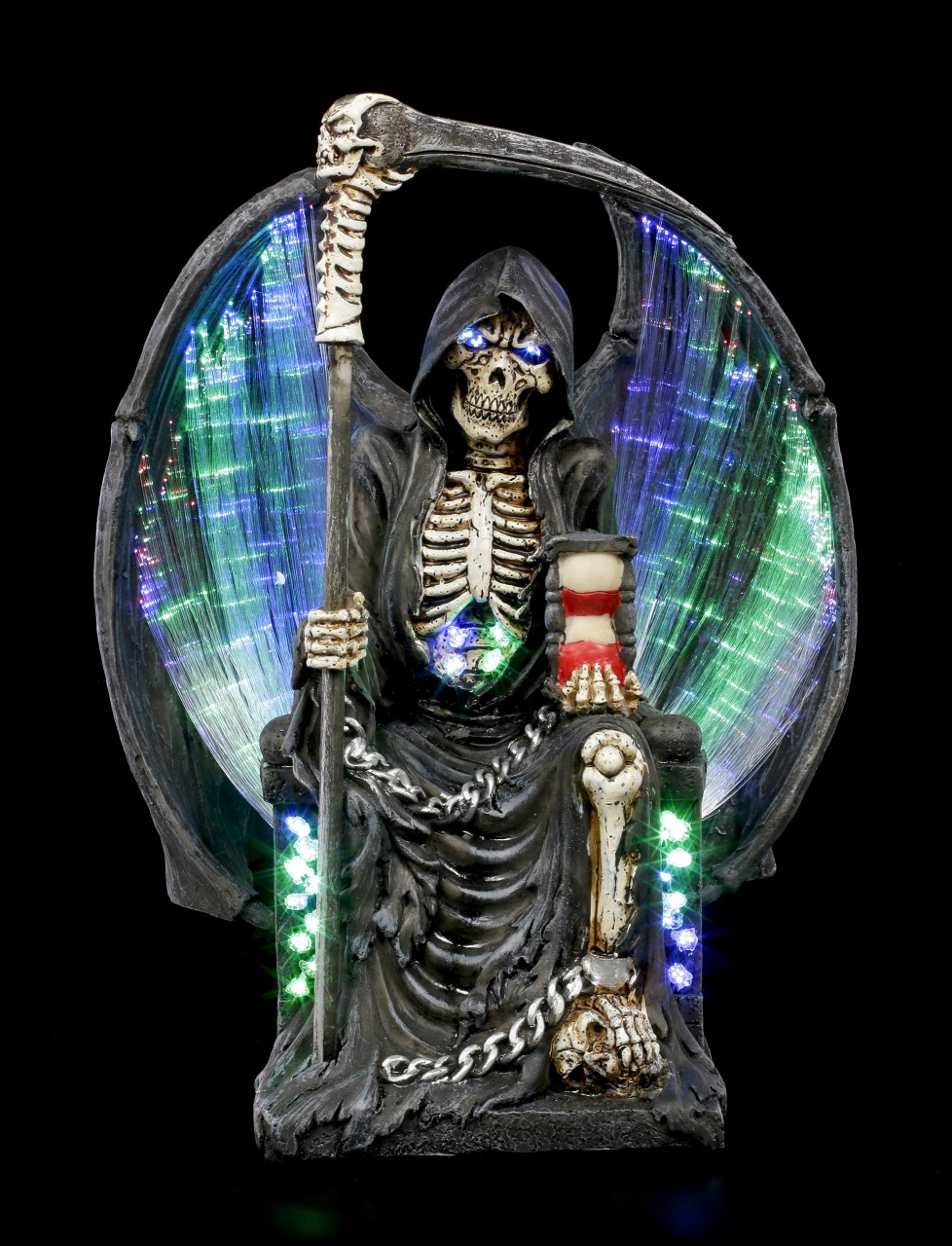 Grim Reaper Figur mit LED Beleuchtung