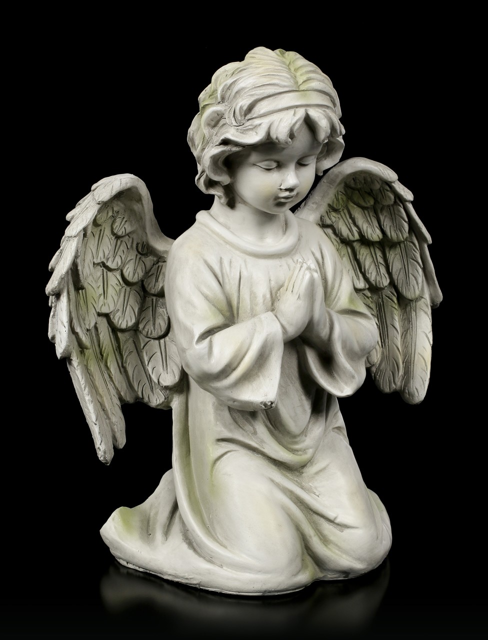 Engel Gartenfigur - Kind betend