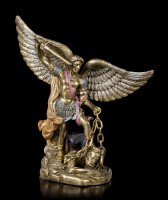 Small Arch Angel Michael Figurine - bronzed
