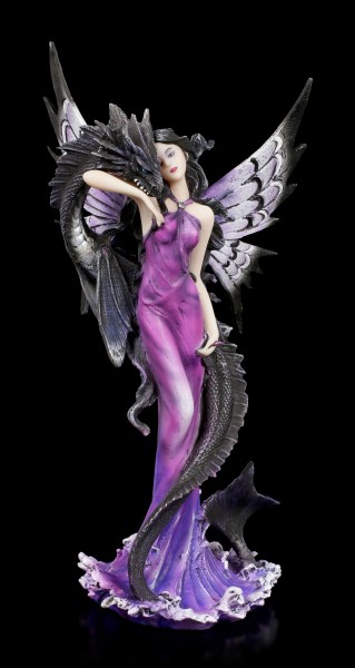 Fairy Figurine with Sea Dragon