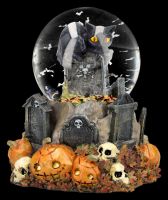 Halloween Schneekugel mit Katze - Pumpkin Patch