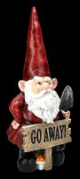 Garden Gnome Figurine - Go Away