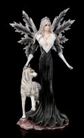 Fairy Figurine - Dark Aura with Wolf