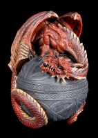 Celtic Box with Red Dragon