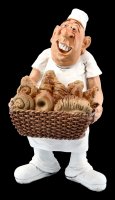 Funny Jobs Figurine - Baker with Bread Basket
