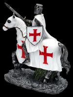 Ritter Figur auf Pferd weiß