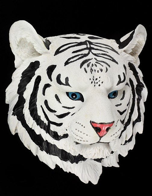 Wall Plaque - White Tiger Head