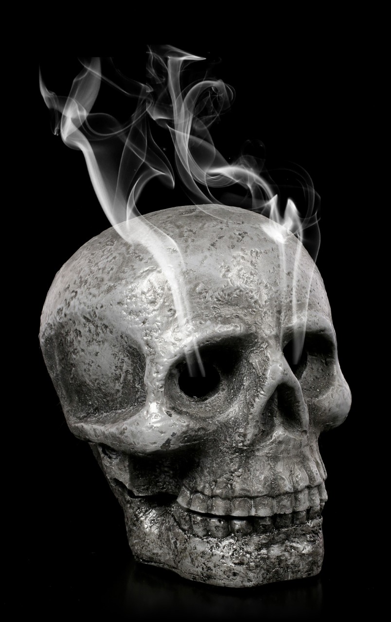 Skull Incense Cone Holder
