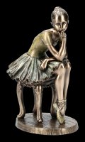 Ballerina Figurine - L&#39;Attente on Stool