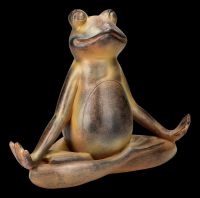 Gartenfigur - Meditierender Frosch beim Yoga