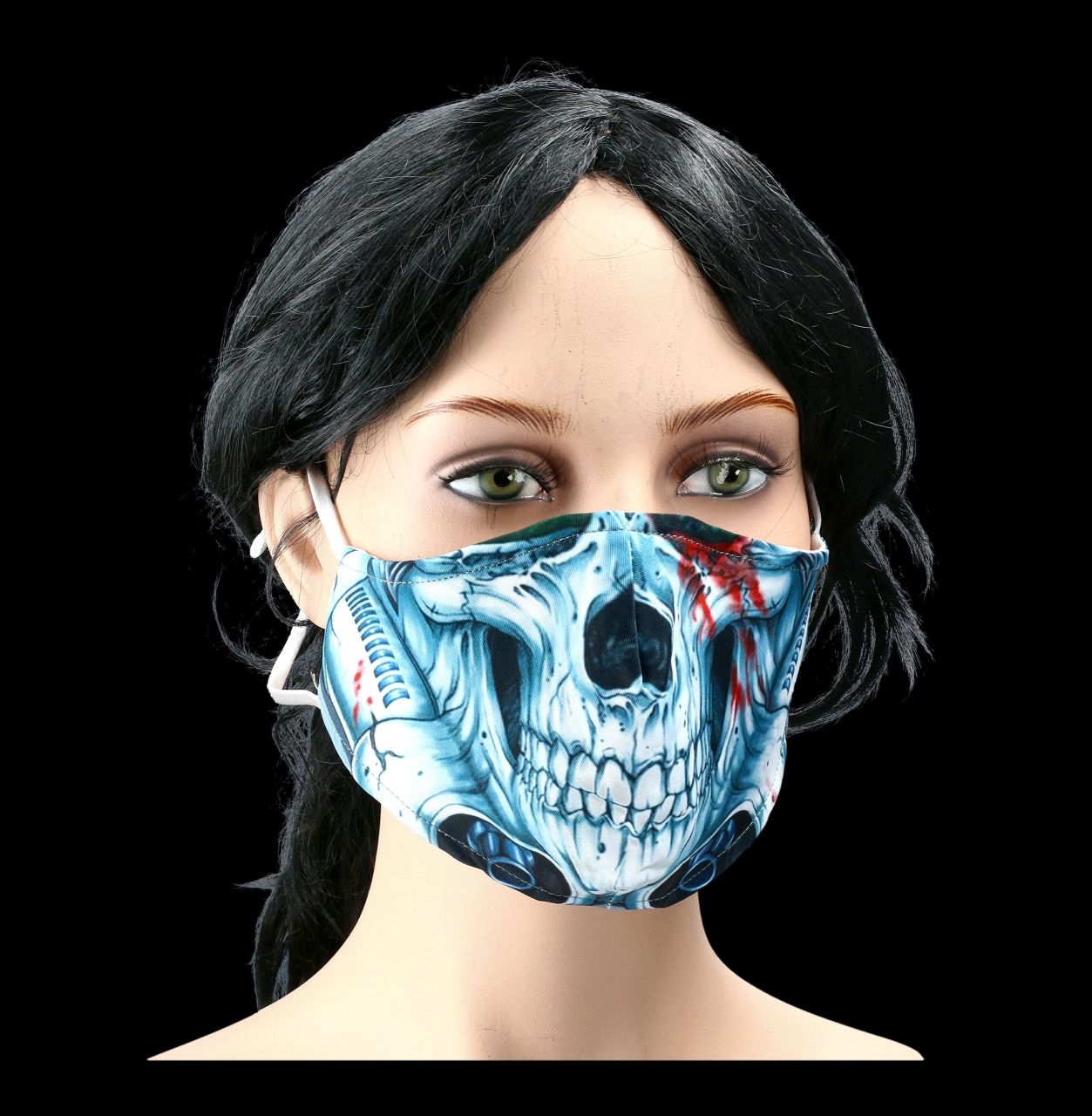 Gesichtsmaske Totenkopf - Mechanical Skull