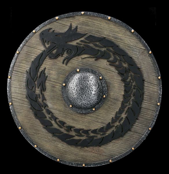 Wall Plaque - Viking Shield Dragon