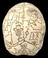 Ritual Skull with Symbols