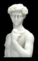 White David Figurine by Michelangelo